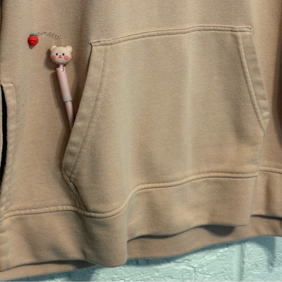 LOFT LOUNGE Hooded Pullover Top Dusty Rose Pink Women’s Size Medium - Picture 5 of 7